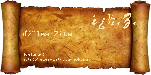 Éles Zita névjegykártya