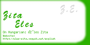 zita eles business card